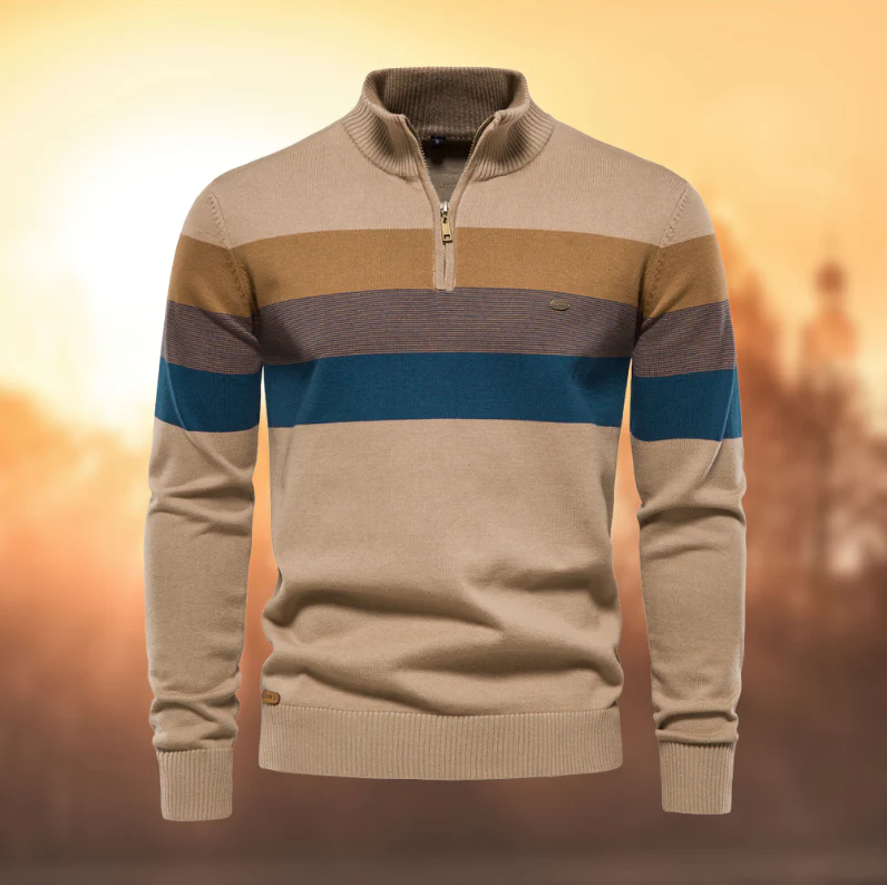 Striped premium men's jumper