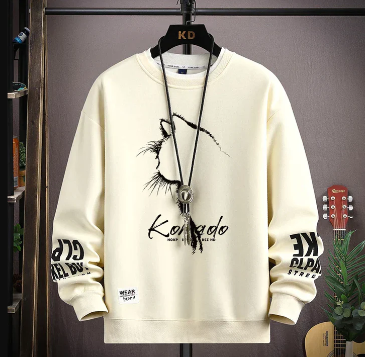 Men's sweatshirt-style sweatshirt