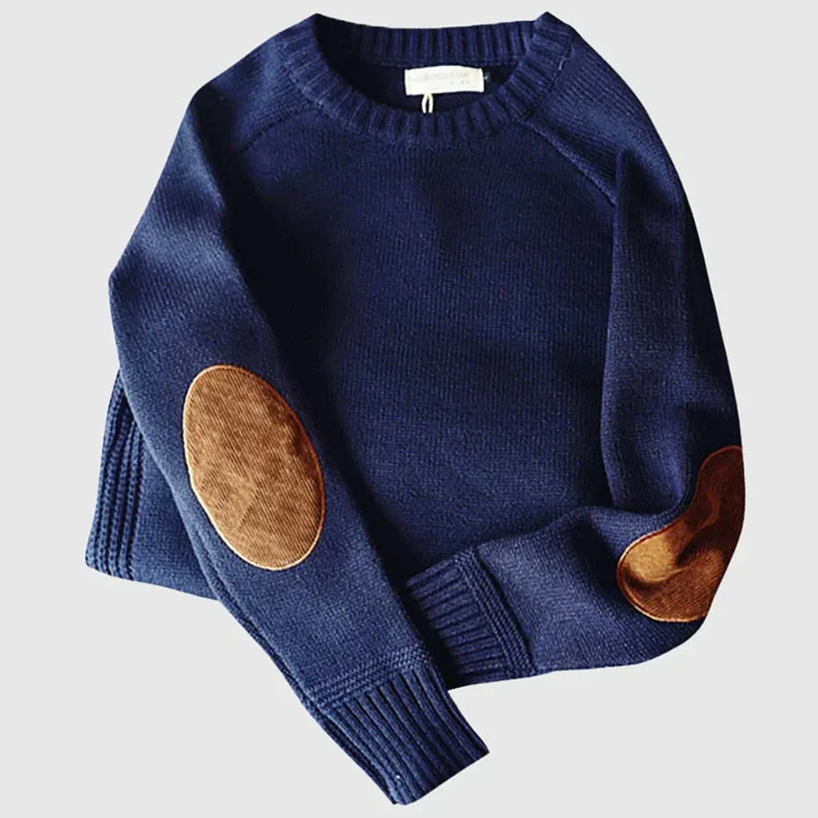 Warm men's jumper in classic colours