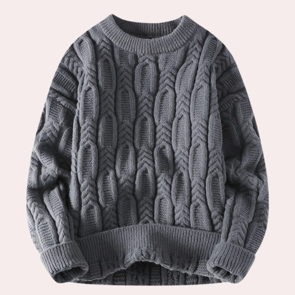 Tiberiu - warm knitted jumper for men