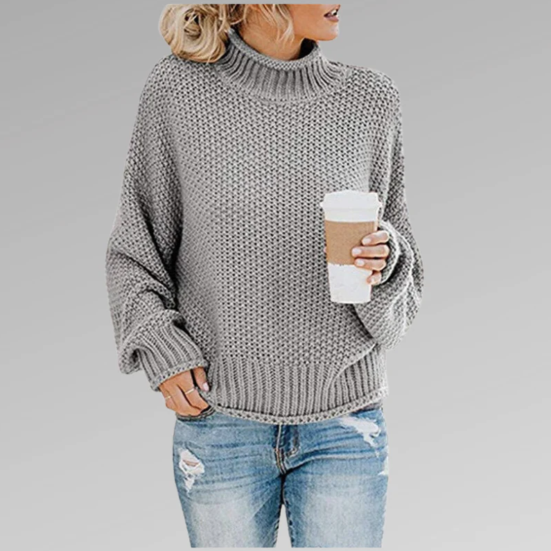 Classic - knitted sweater with collar