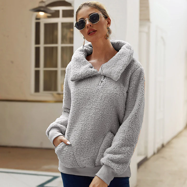 Injustice | knitted winter jumper for women - casual and warm