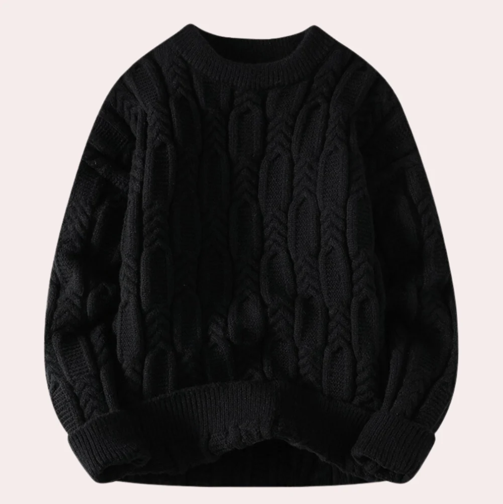 Tiberiu - warm knitted jumper for men