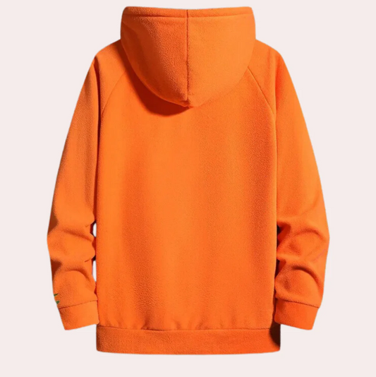 Warm large-sized hoodie for men