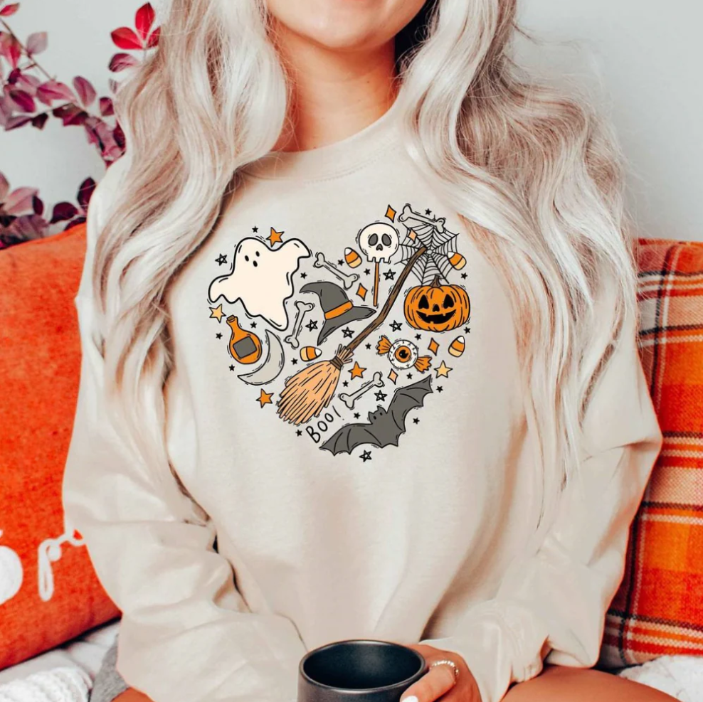 Emese - spuky vibes halloween women's sweatshirt