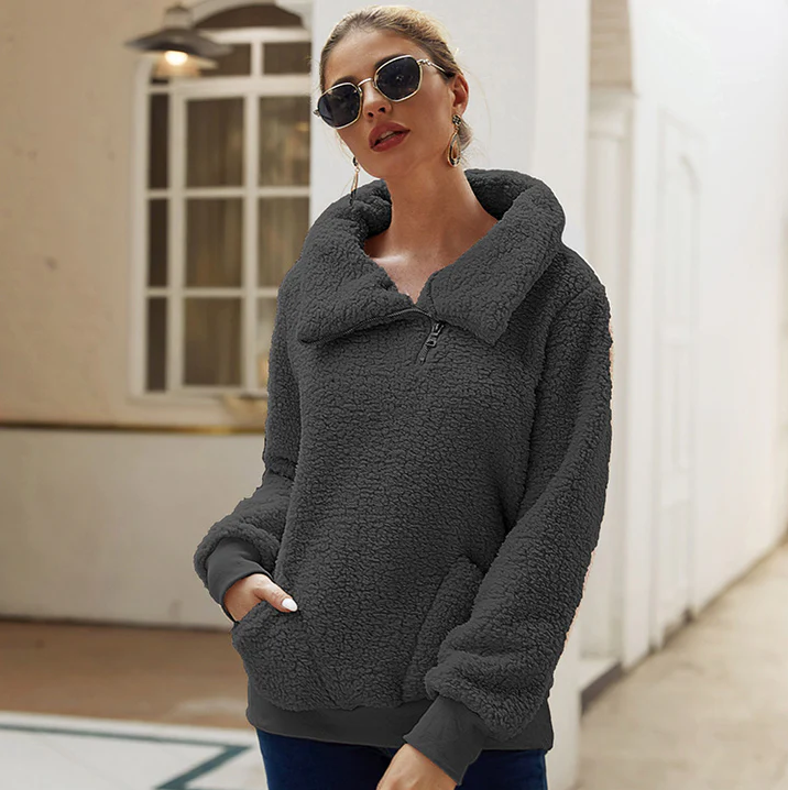 Injustice | knitted winter jumper for women - casual and warm