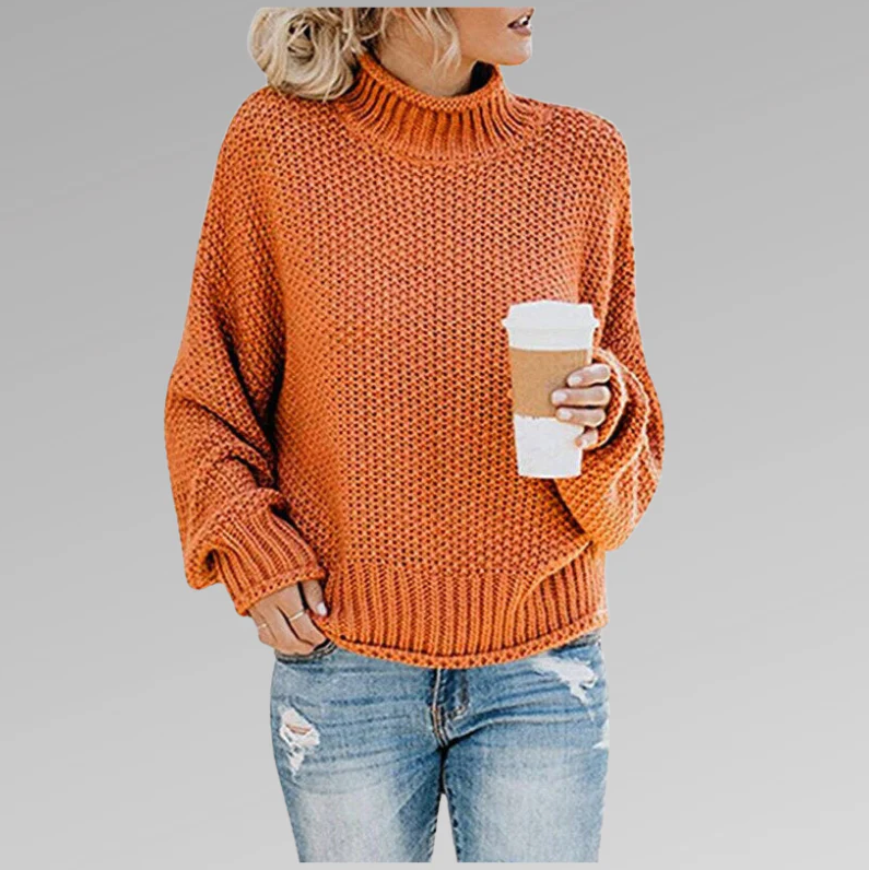 Classic - knitted sweater with collar