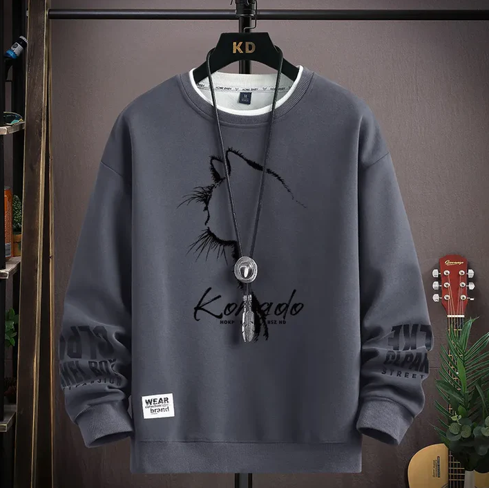 Men's sweatshirt-style sweatshirt