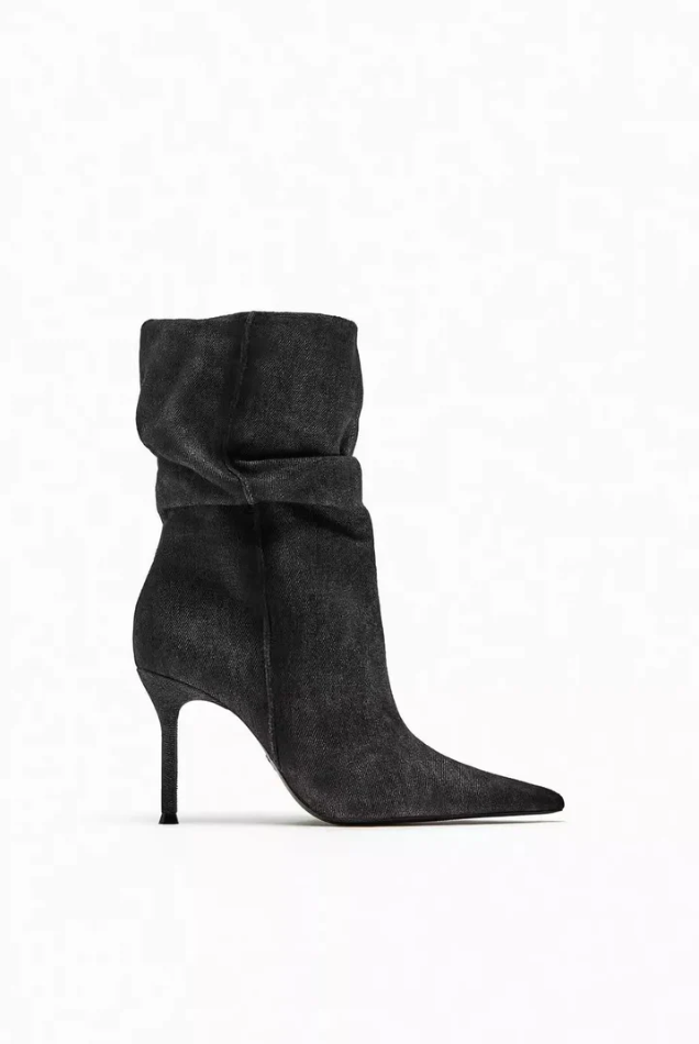 Norina | elyce denim boots with high heel for women