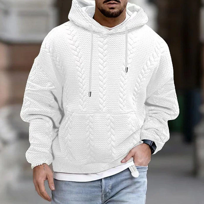 Comfortable men's hoodie for cold days