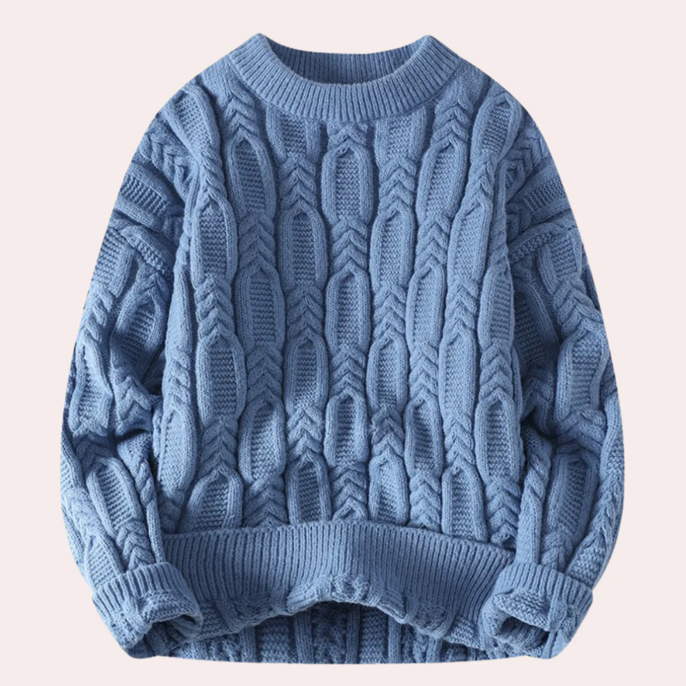 Tiberiu - warm knitted jumper for men