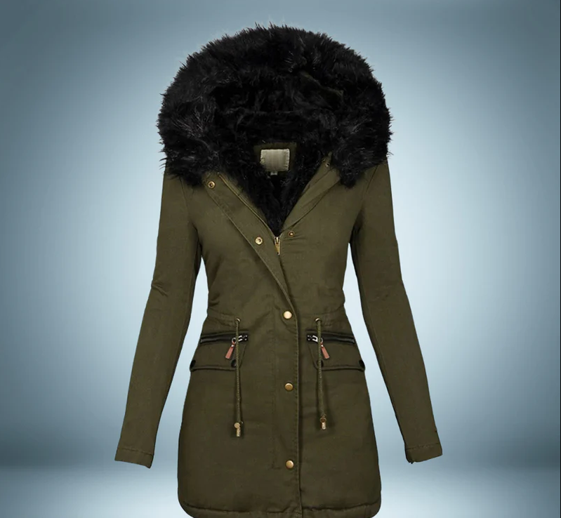 Elegant - parka with fur collar