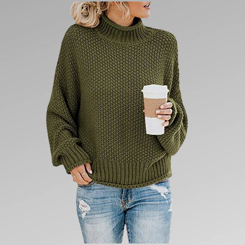 Classic - knitted sweater with collar