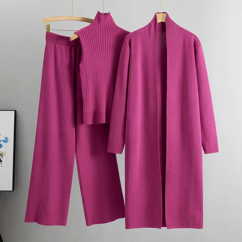 Catharyn - Autumn Three Piece Knitted Set