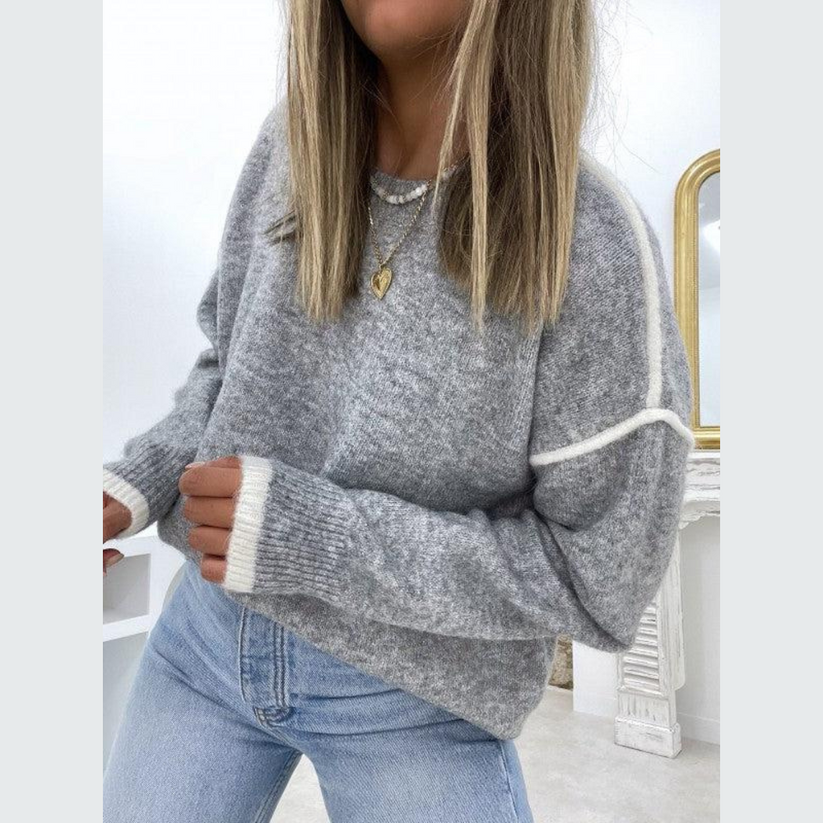 Timeless sweater with round neck - wiebke