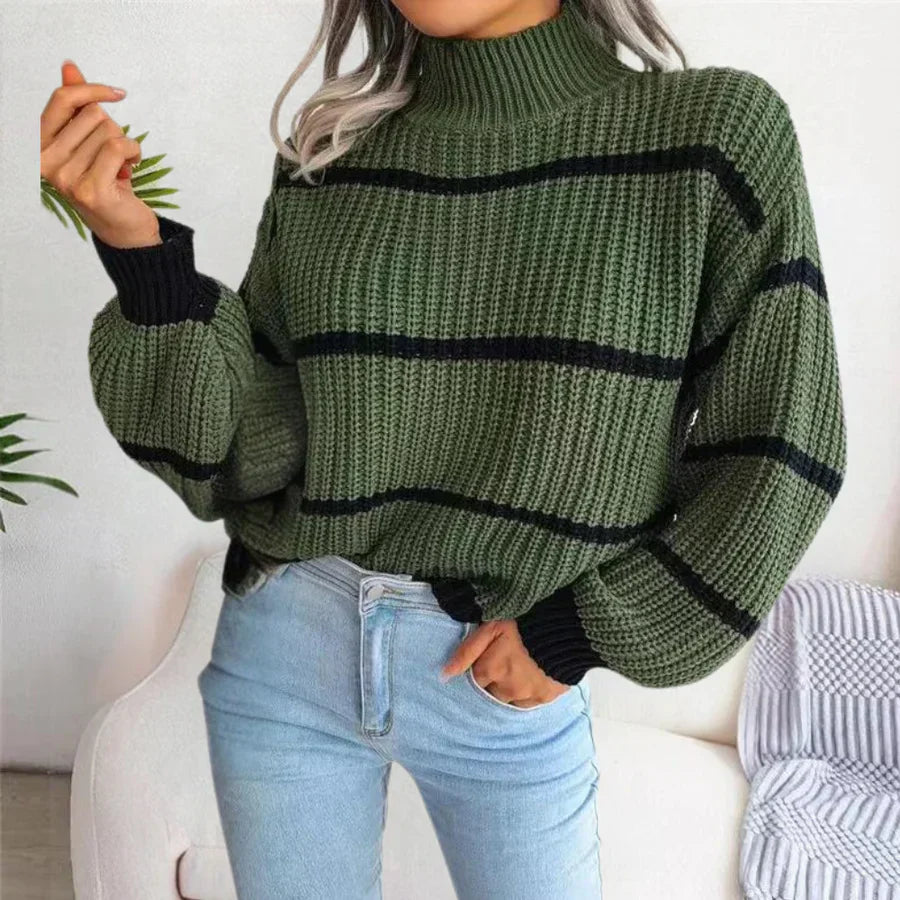 Cosy - cotton women's jumper with an elegant cut