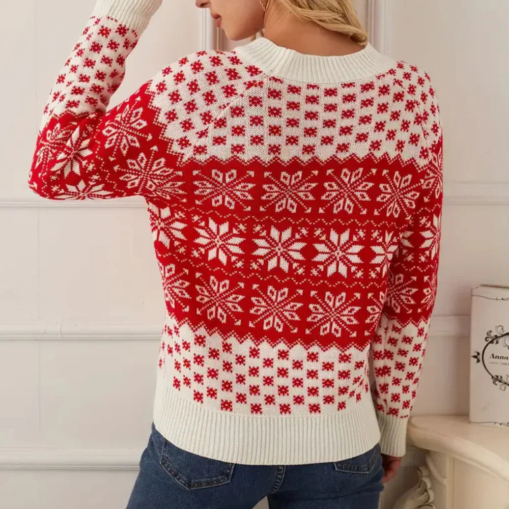 Guida - Christmas snowflake jumper for ladies