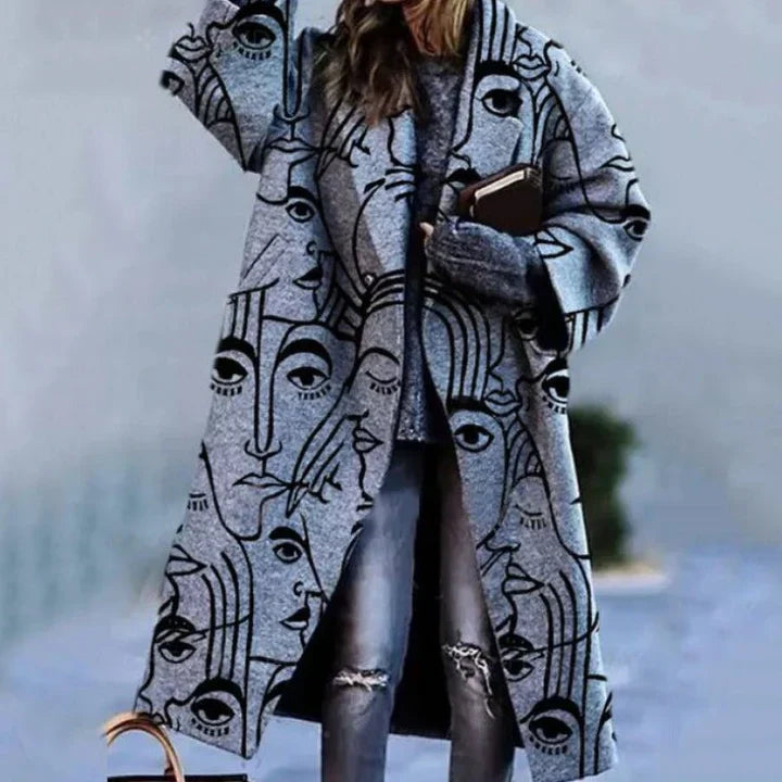 Wool coat - oversized - long - women's coat - winter coat