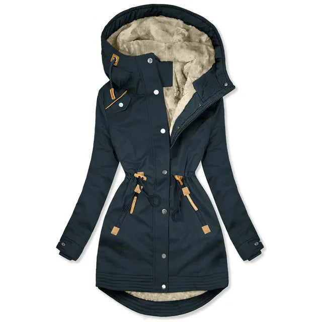 Cosy & weather-resistant women's parka jacket