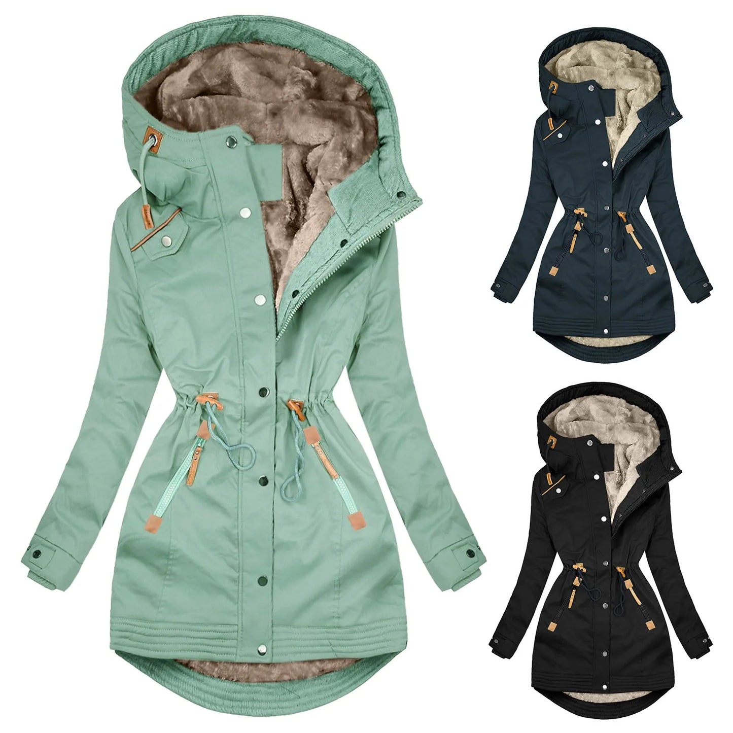 Cosy & weather-resistant women's parka jacket