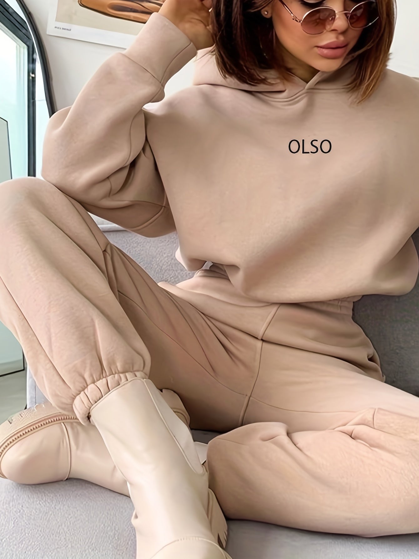 Emiziras - olso women's two-piece set consisting of hoodie and sweatpants