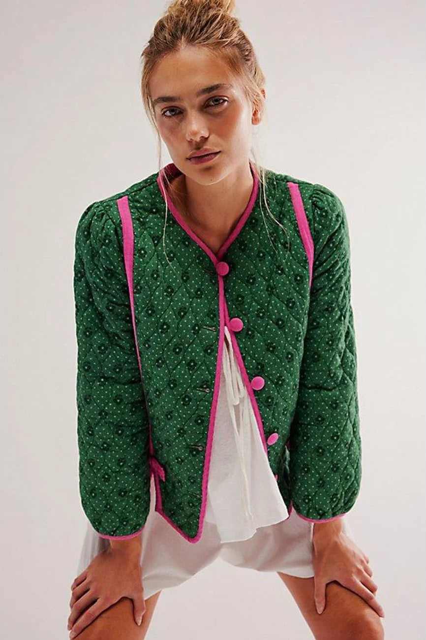 Green Quilted Jacket