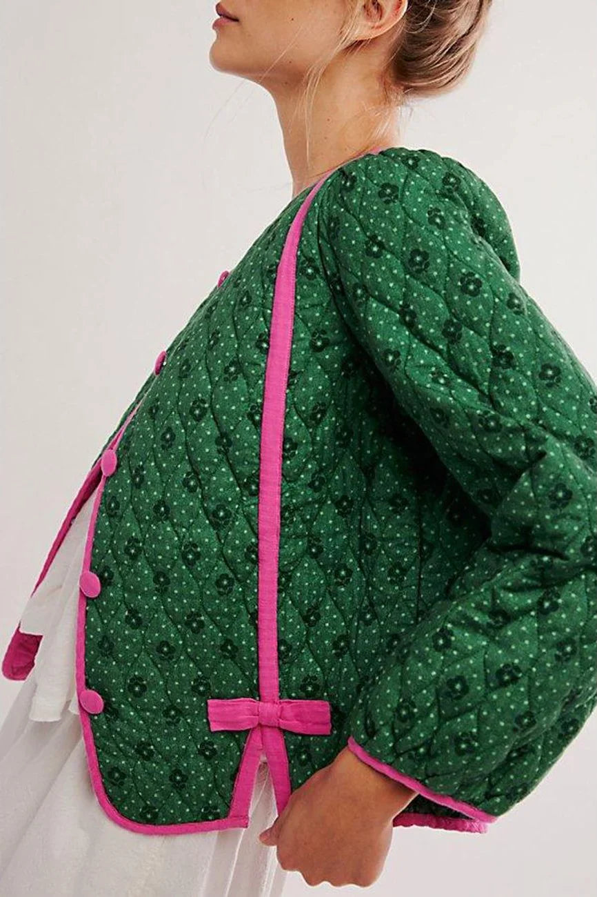 Green Quilted Jacket