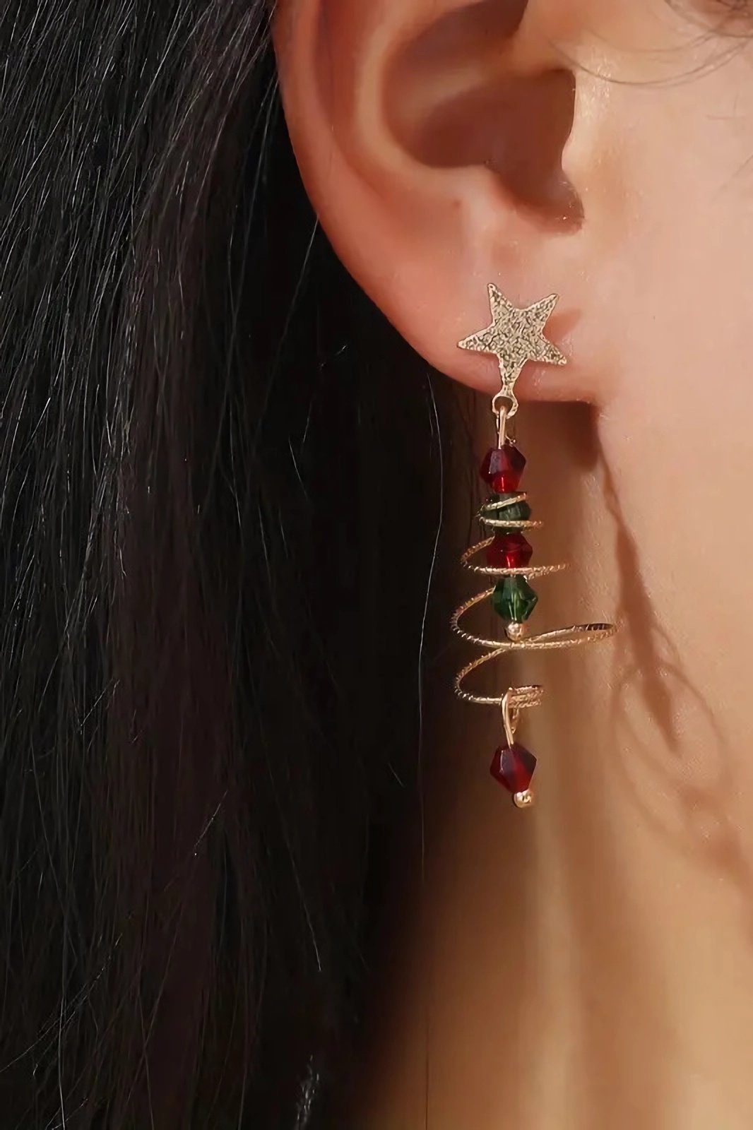 Eudora Christmas Tree Drop Earrings