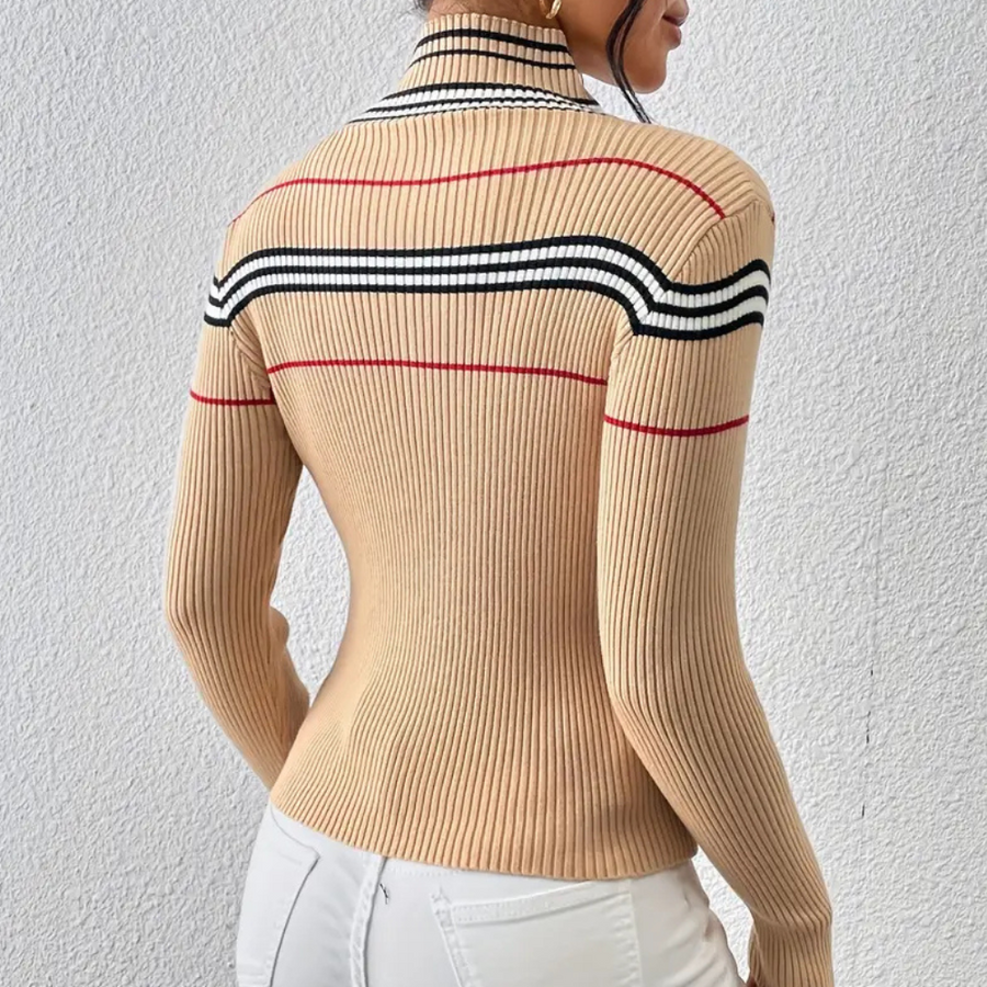 Ethel - ribbed turtleneck jumper for women