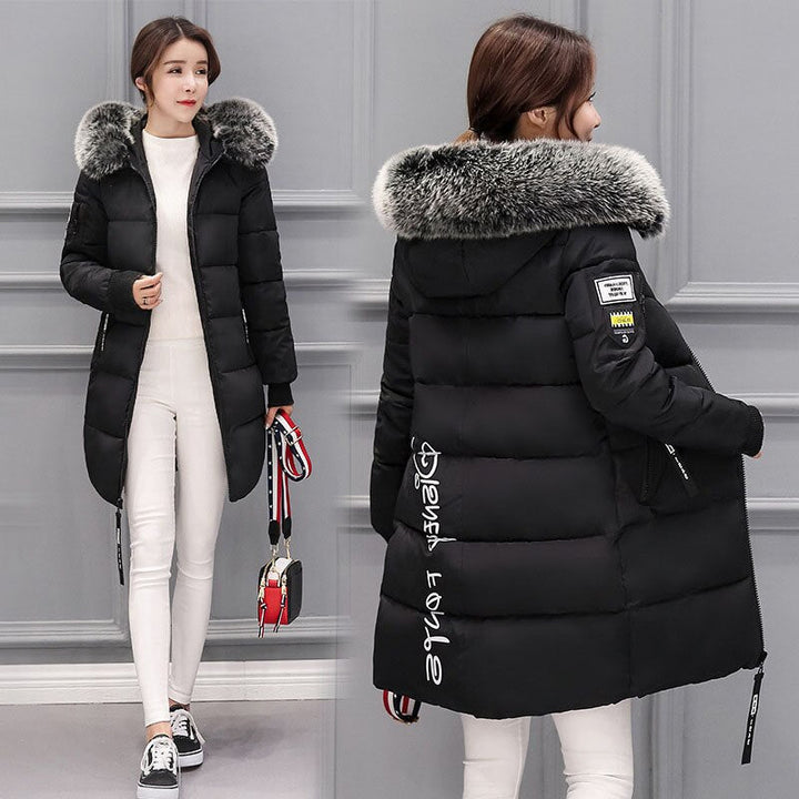 Clus | high-quality women's winter coat with detachable fur collar