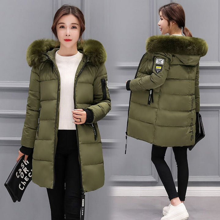 Clus | high-quality women's winter coat with detachable fur collar