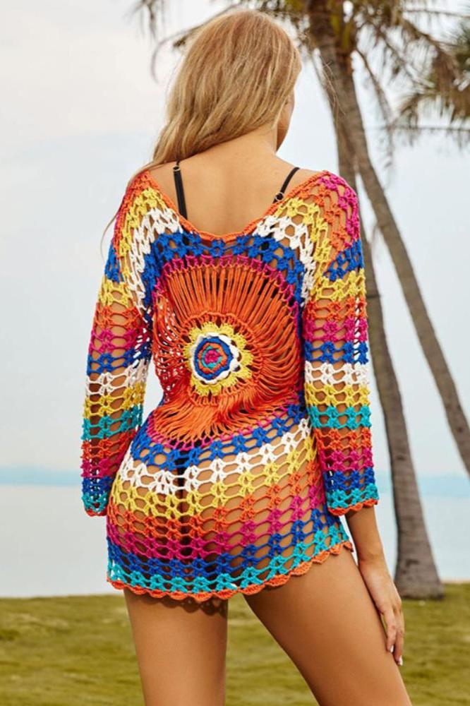 Ina Crochet Halo Beach Cover-up