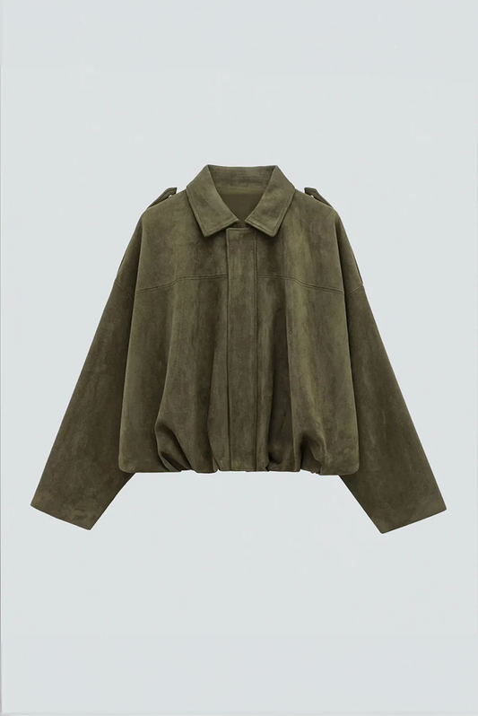 ZA Oversized Suede Jacket