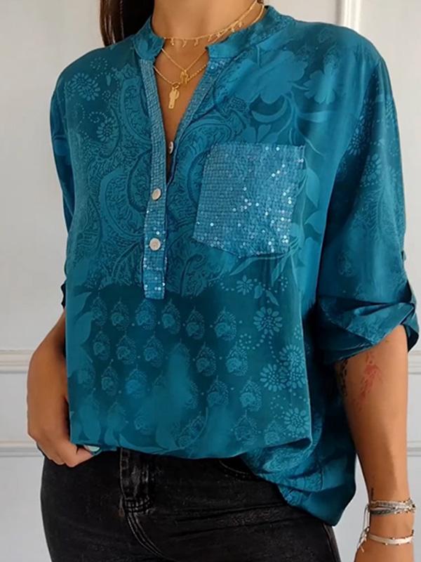 High-end Elegant Printed Shirt