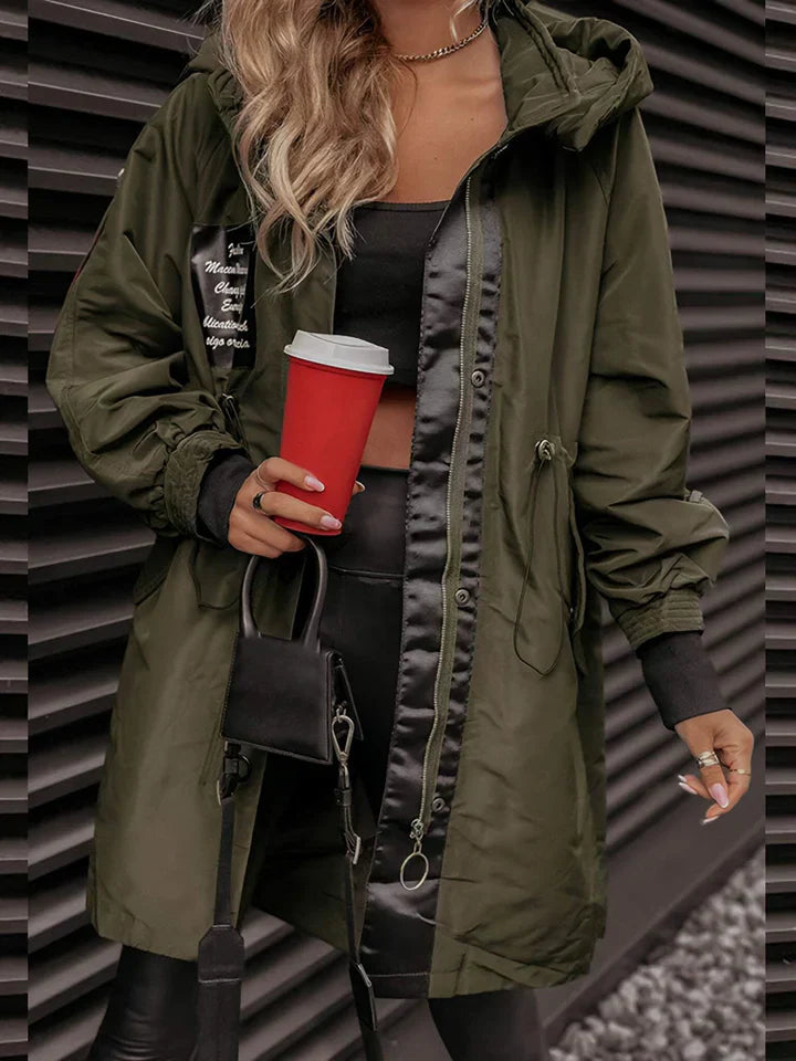 Raina - chic jacket with hood