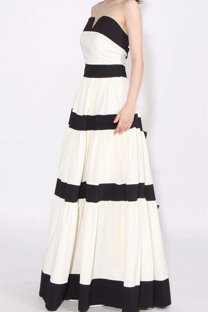 Karen Colorblock Bowknot Maxi Dress