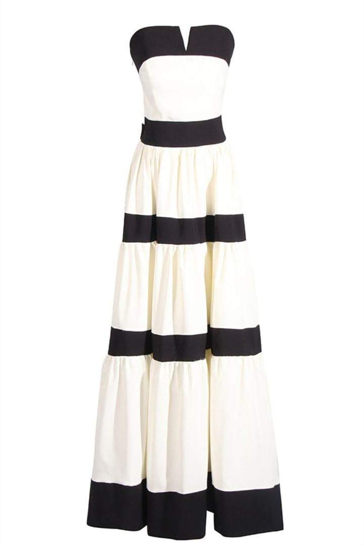 Karen Colorblock Bowknot Maxi Dress