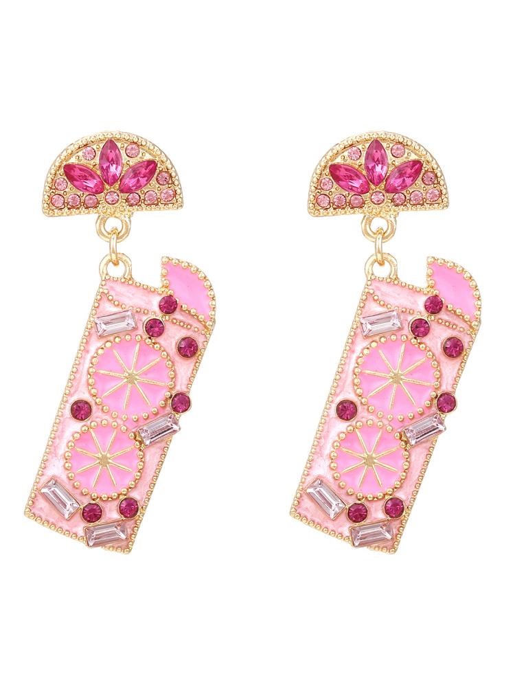 Mocktail Diamante Drop Earrings