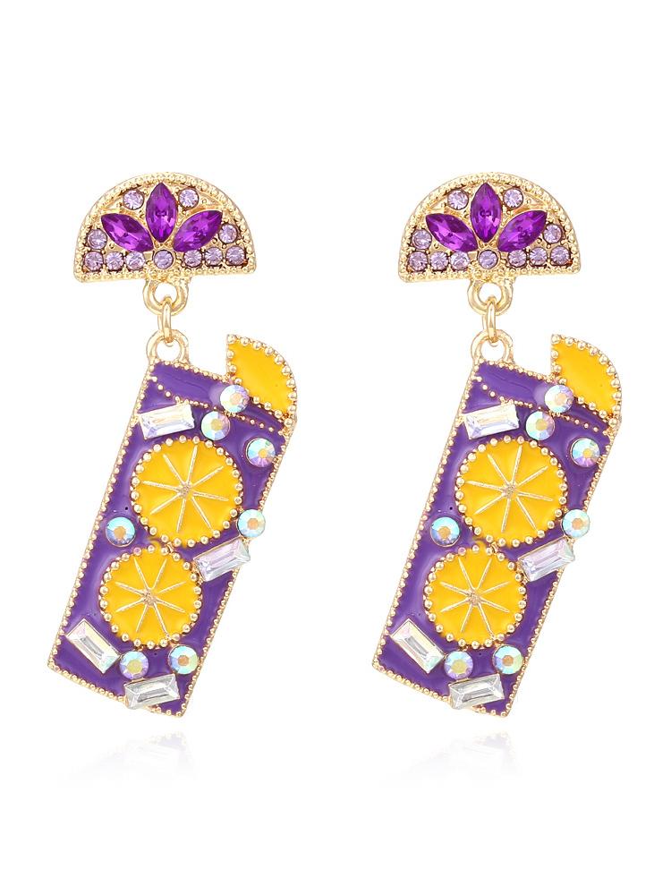 Mocktail Diamante Drop Earrings