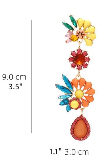 Neil Acrylic Flower Drop Earrings