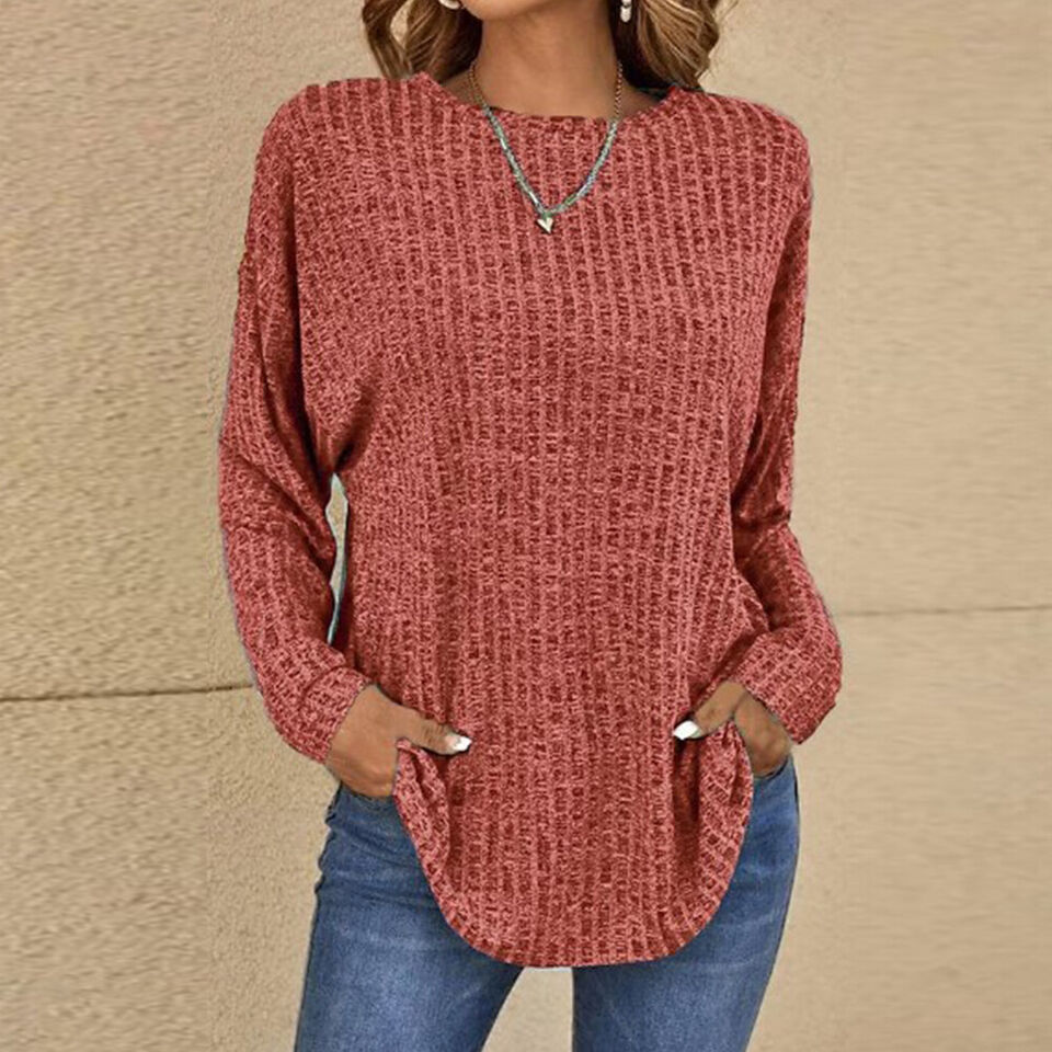 Freya - Stylish Ribbed Jumper