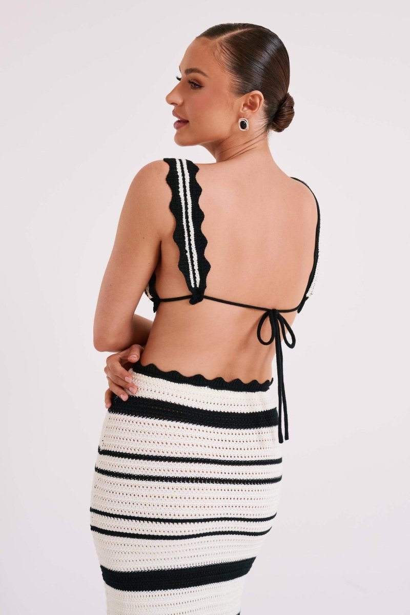 Sandra Crochet Stripe Set