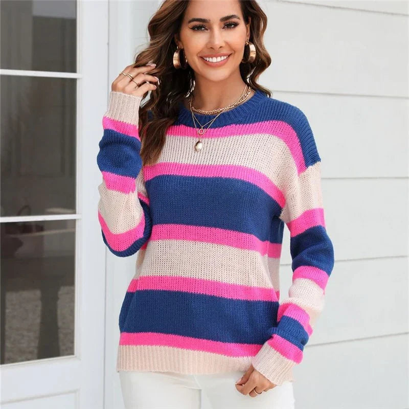 Viventia - striped multicolored sweater