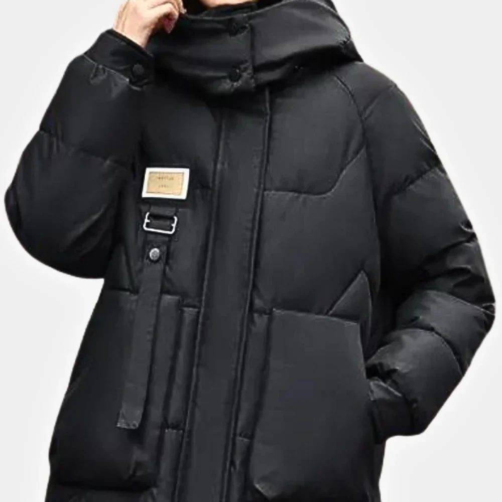 SAMANTHA - puffed hooded jacket for women