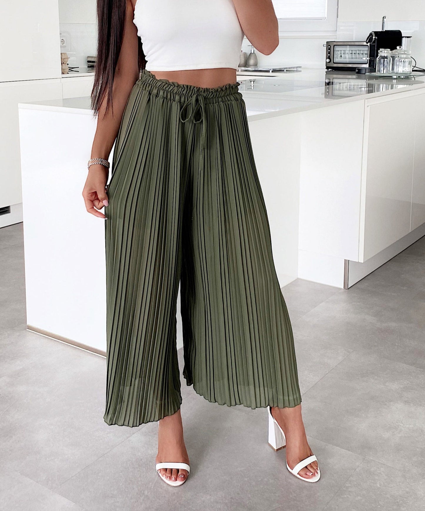 HADLEY PLEATED TROUSERS